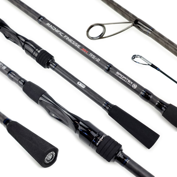 სპინინგი Sportex Magnific Finesse RS-2 MG1913 Baitcast, 1.95 მ (2 ნაწილი), ტესტი 9–28 გ