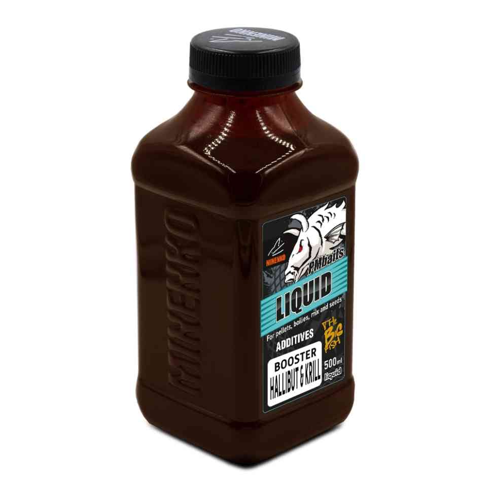 კბენის აქტივატორი MINENKO Liquid Booster Halibut & Krill (პალტუსი და კრევეტი)