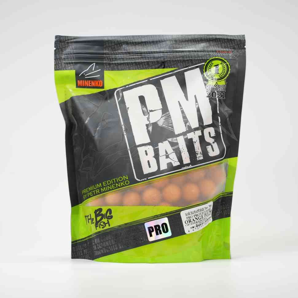 მოხარშული ბოილები MINENKO (ნარინჯისფერი ქლიავი) PRO PROTEIN PLUS ORANGE PLUM 20მმ (Zip-lock)
