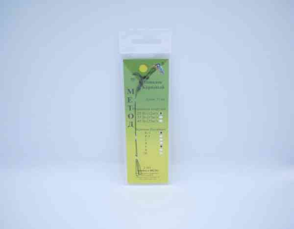 კობრის ბეწვიანი სადავე «Method» 10სმ 25lb (12კგ), ანკ.Hayabusa K-1 № 6 (ბოილი 14მმ) (2ც)