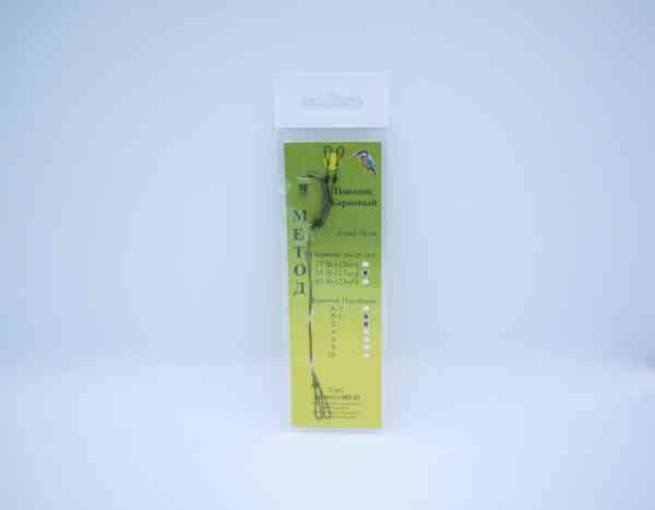 კობრის ბეწვიანი სადავე «Method» 10სმ 35lb (12კგ), ანკ.Hayabusa P-1 № 2 (ბოილი 16,18მმ) (2ც)