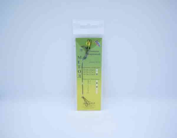 კობრის ბეწვიანი სადავე «Method» 10სმ 45lb (23კგ), ანკ.Hayabusa P-1 № 4 (ბოილი 14,16მმ) (2ც)