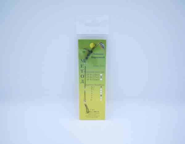 კობრის ბეწვიანი სადავე «Method» 10სმ 35lb (17კგ), ანკ. Hayabusa K-1 № 6 (ბოილი 10,14მმ) (2ც)