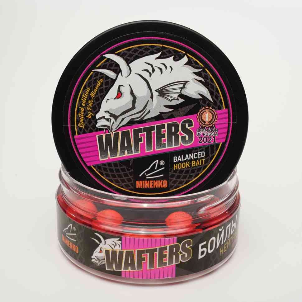ნეიტრალური ტივტივადობის ბოილები WAFTERS PRO FLUO STRAWBERRY (მარწყვი) 12მმ
