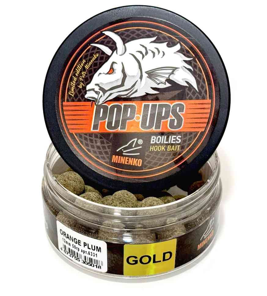 ტივტივა ბოილები POP-UP GOLD მოფრქვეული ORANGE PLUM (ნარინჯისფერი ქლიავი) 12 მმ