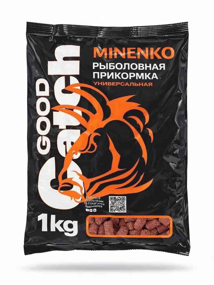 გრანულირებული საკვები MINENKO Good Catch (1 კგ) მსხვილი კობრი 10მმ