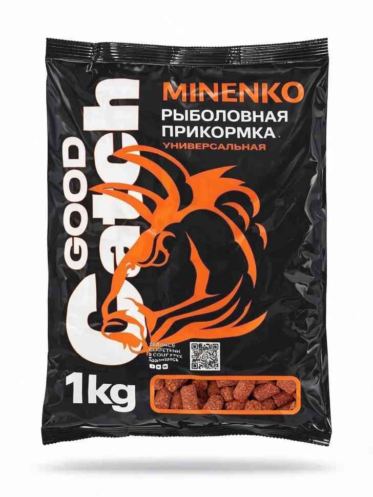 გრანულირებული საკვები MINENKO Good Catch (1 კგ) Tutti-Frutti 10მმ