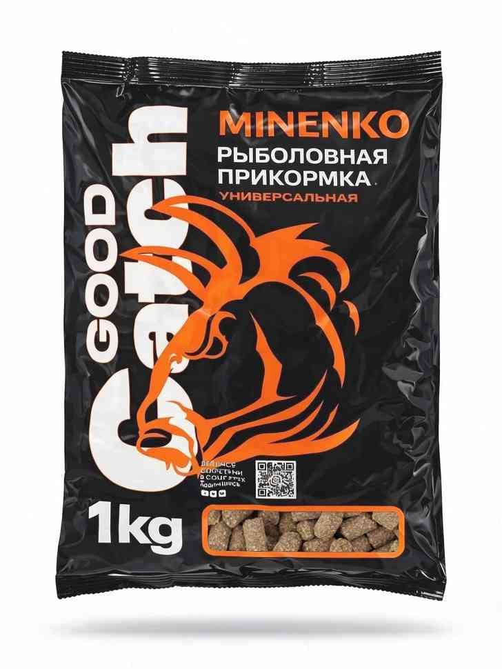 გრანულირებული საკვები MINENKO Good Catch (1 კგ) ნიორი 10მმ