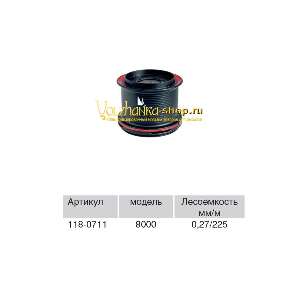 Volzhanka შპული კოჭისთვის Volzhanka Spod 8000 HG MAX, 0.27 მმ / 225 მ